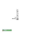 MACO Multi Mammut Ecklager Rechts 180kg 12/20-9 - 2 Haltezapfen 15 x 9mm Ral9016 HB12/132
