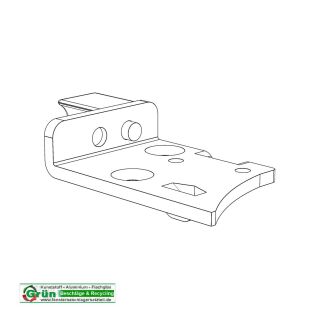 Winkhaus Adapterplatte AP K SE 166 LS Stahlsilber  Chromatiert  4931709  FachVR4/560