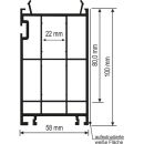 Schüco-Verbreiterung 100x58x6000mm Weiß