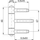 Herkula Türband 20er NK 3-tlg SM schwarz