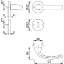 Hoppe Tokyo ZT-Rosettengrt 1710/42KV/42KVS RHF+SST...