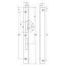 Sicherheitsschließblech 9M54 300 mm verz