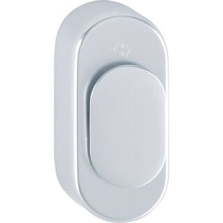 Hoppe Verdeckrosette F1 U956V Höhe 16 mm Aluminium Silberfarben 3077708