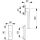 Griff/Rosettengrt Harmony nieder silber