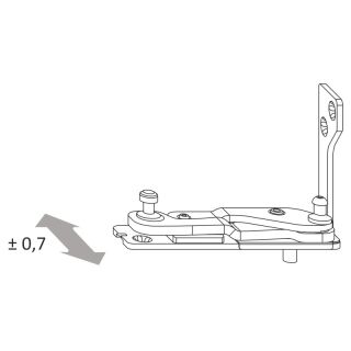 Ecklager AX 24/13 D8 TS rs Krt25