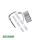 Hoppe Tokyo weiss Grt 1710RH/300LMSGL PZ F9016 70 mm Entfernung 2296052
