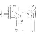 Fenstergriff 0710S/U26 Secu100 10/32 F9