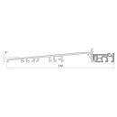greenteQ Schwelle TB140 EV1/grau o.Decke