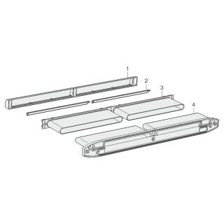 Kanal-Set für midi HY und HY 3F weiß K5