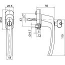 FG ROTOLINE AL titan matt abs 10/43 M5x5