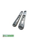 Hoppe Stoßgriff - Schmalschild 554/3357N PZ 92 F9 Aluminium 3128894