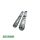 Hoppe Stoßgriff - Schmalschild 554/3357N PZ 92 F9 Aluminium 3128894