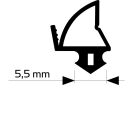 Renovierungsdichtung 4384 schwarz L25mtr