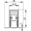 Schall-Ex® DUO L-15/28 OS 833 mm silber