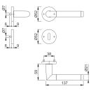 Hoppe Amsterdam ZT-Grt 1400/42KV/42KVS RHF+ST OB F1/F69...