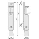 KWS Türfeststeller 1033.31  silb elox VKW8R3/13