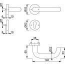 Hoppe Objektgarnitur PARIS ZT-Grt 138/42H/42HKVS ALU PZ...