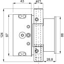 Duplex 321-3D 15 mm Überschl Edelst ls