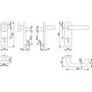 Hoppe Wechselgarnitur ALU ZT-Wgrt 58/353KH/138 PZ F1...