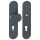 Hoppe Einbruchsschutz Wohnungseingangs - Langschild - Wechselgarnitur E86G/3331/3310, Alu schwarz matt F9714M, Schildbreite 54mm 11982214