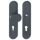 Hoppe Einbruchsschutz Wohnungseingangs - Langschild - Wechselgarnitur E86G/3331/3310, Alu schwarz matt F9714M, Schildbreite 54mm 11982214