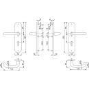 Hoppe Schutzgarnitur Paris ZT-Schutzgrt 138L/3331/3310...