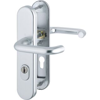 HOPPE Schutzgarnitur PARIS *138L/3332ZA/3310* ES1 Kat.3 Silberfarben F1 Schutz - Langschild - Garnitur mit ZA 3665657