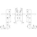 HOPPE Schutzgarnitur PARIS *138L/3332ZA/3310* ES1 Kat.3...