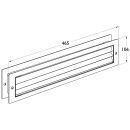 Hermat Badezellenlüftung 5020 465x106mm ni matt 15828