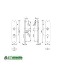 Hoppe Schutz-Langschild mit ZA E3332ZA/3310 ES2 oL F1 T67-77 12106689 HB3/123