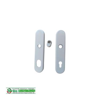 Hoppe Schutz - Langschild mit ZA E3332ZA/3310 ES2 oL F9016 T67-77 92 Verkehrsweiß 12106720