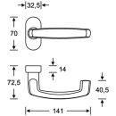 RT-Drückerlochteil 1159/8 mm ER
