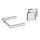 Glastür Schlosskastenset 6016S BaD Venezia 46560 6016S/6315/1802/HZ.BAD-20 Edelstahl