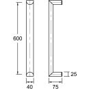 Türgriff ES 4025.600 ug Edelstahl