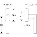 Fenstergr.1076 m.Druckknopfzyl.34mm ER