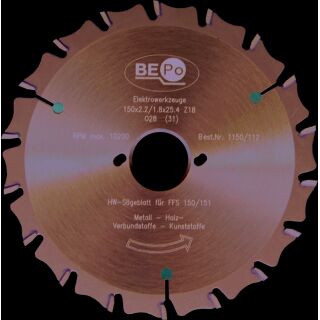 BEPo HW-Sägeblatt für Holz-/Metallverbund