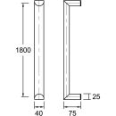 Türgriff ES 4025.1800 ug Edelstahl