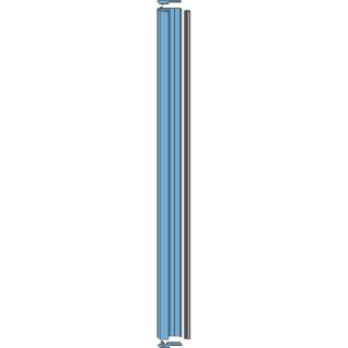 Dichtungsschiene C HS Gr 270 Ral 9003 K1