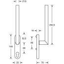 Hebeschiebetürgr.Anschr.m.PZ Design 1076