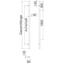 Stossgriff SG-134 1600/1300 D40 ni/Jatob