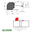 ATHMER Fingerschutzrollo NR-26 w-proof 2015mm silber elox SONDERPOSTEN
