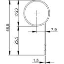 Schutzprofil BD-23,1950mm silb elox(C-0)