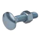 Flachrundschr.DIN 603/Mu M6x60 vz