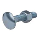 Flachrundschr.DIN 603/Mu M6x60 vz