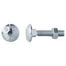 Flachrundschr.DIN 603/Mu M8x40 vz