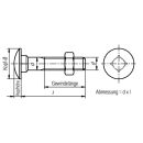 Flachrundschr.DIN 603/Mu M8x120 vz