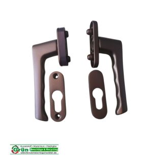 HOPPE Balkontür Rosetten Garnitur F14 Bronze Raum9W1R2/4