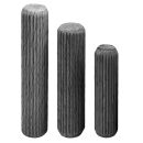 Riffeldübel  8x 30 mm Buche
