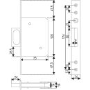 Stirngriff 1650/20 rd silb lack