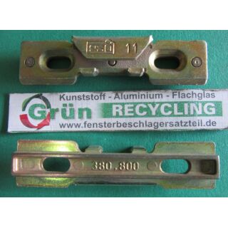 SIEGENIA Schließblech Spaltlüfter 11 380 800 68 x 16 mm Nut 8 mm SchrankP004/2